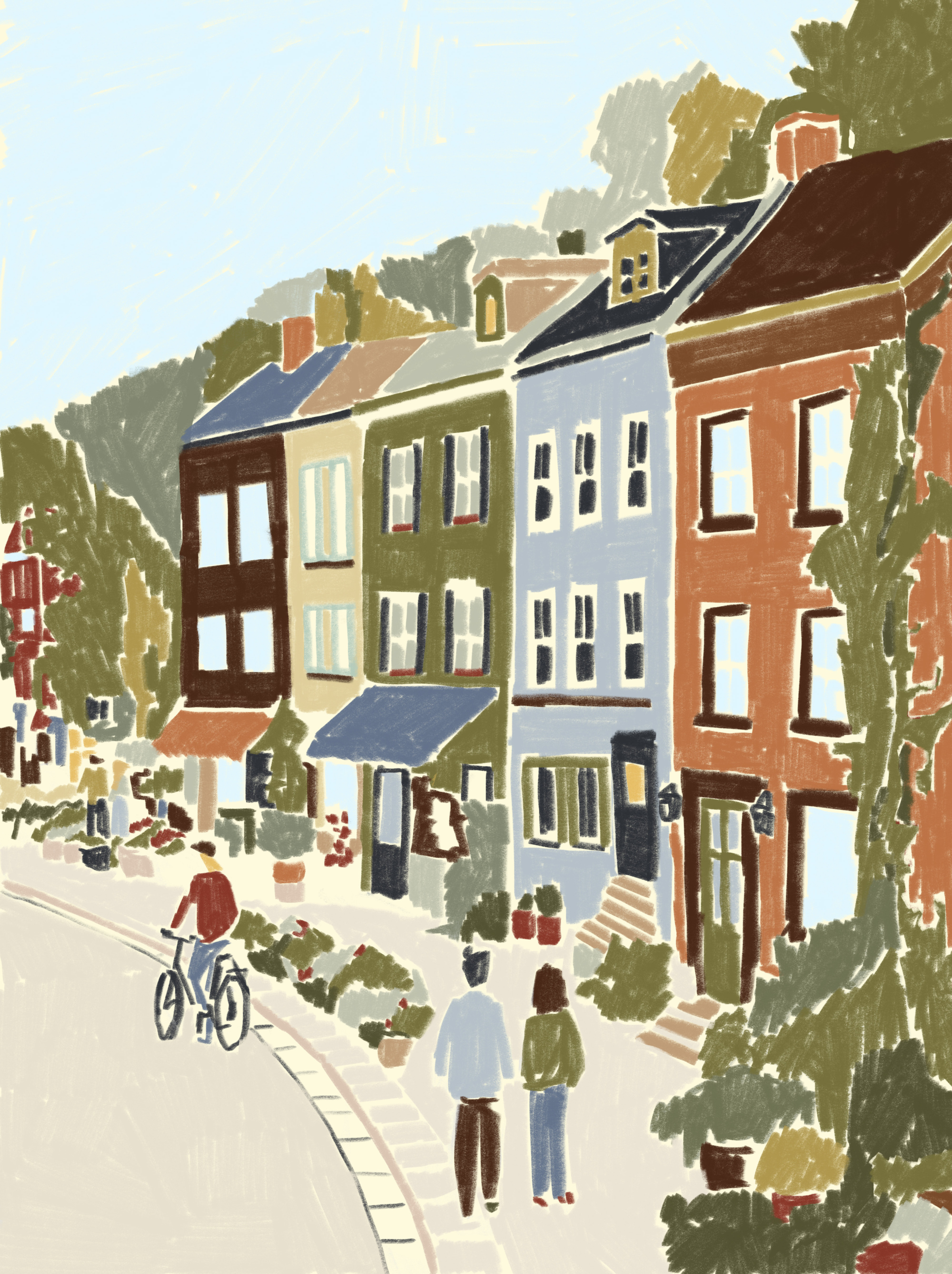 Streetscape illustration
